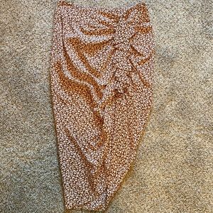 NWOT Veronica Beard ruched silk skirt 2